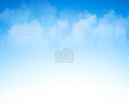 Blue sky with cloud background  Poster 643652872