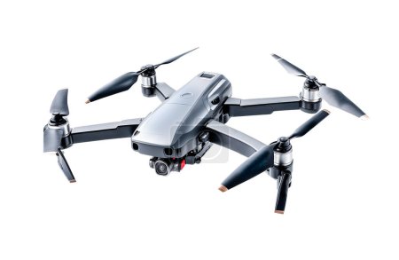 Foto de Drone con leva pequeña aislado sobre fondo blanco - Imagen libre de derechos