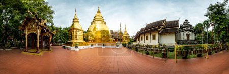 Photo for Wat Phra Sing Waramahavihan is the temple that is very important in Chiang Mai province, Thailand. - Royalty Free Image