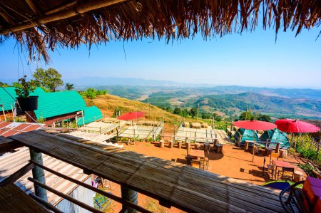 Téléchargez les photos : Scenic view at Doi Sa Ngo viewpoint, Chiang Rai province. - en image libre de droit
