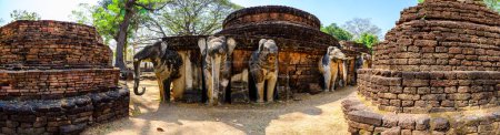 Photo for Panoramic View of Pra Khaeo Temple in Kamphaeng Phet Historical Park, Thailand - Royalty Free Image