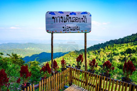 Photo for CHIANG MAI, THAILAND - November 25, 2019: Mon Cham viewpoint in Chiang Mai province, Chiang Mai province. - Royalty Free Image