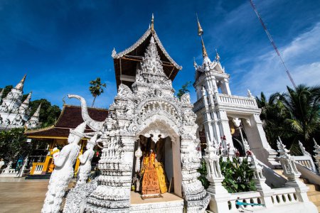 Photo for San Pa Yang Luang temple in Lamphun province, Thailand. - Royalty Free Image