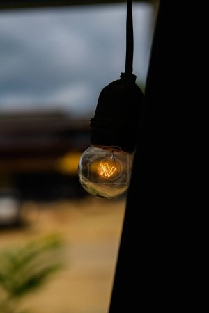Photo for A light bulb is on, Thailand. - Royalty Free Image