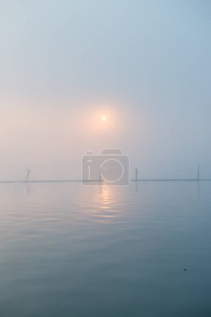Kwan Phayao lake in morning time, Thailand.