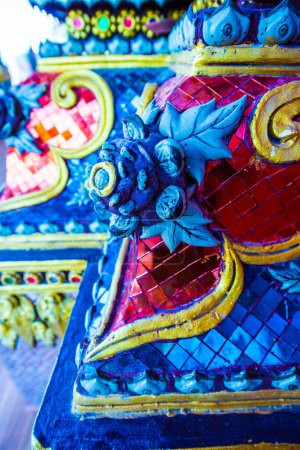 Foto de Arte de moldeo de estilo tailandés en el templo Prayodkhunpol Wiang Kalong, Tailandia. - Imagen libre de derechos