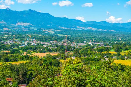 Photo for Landscape view of Pai city, Thailand. - Royalty Free Image