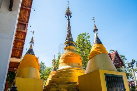 Photo for Pagoda at Phra That Maeyen temple, Thailand. - Royalty Free Image