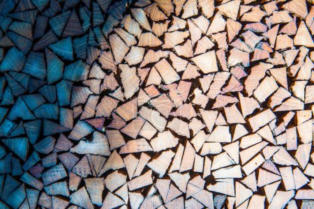 Téléchargez les photos : Petits morceaux de bois assemblés pour la décoration, Thaïlande - en image libre de droit