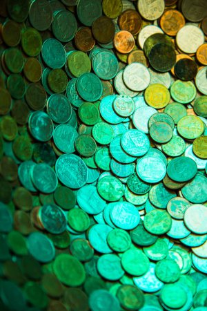 Foto de Antecedentes de monedas de Baht tailandés, Tailandia. - Imagen libre de derechos