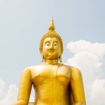 Big Buddha Statue at Thai Temple, Thailand.