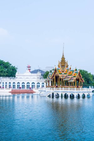 Foto de Grand Throne Hall en el Bang Pa-In Palace, Tailandia. - Imagen libre de derechos