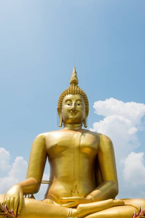 Photo for Big Buddha Statue at Thai Temple, Thailand. - Royalty Free Image