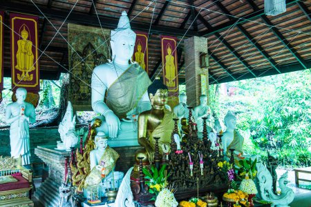 Thai Lanna Buddha im Pha Lat Tempel, Thailand.