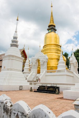 Pagoda or Chedi at Suan Dok Temple, Thailand