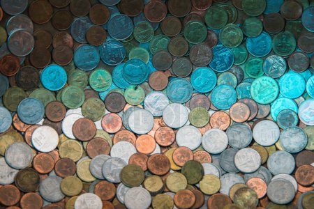 Background of Thai Baht Coins, Thailand.