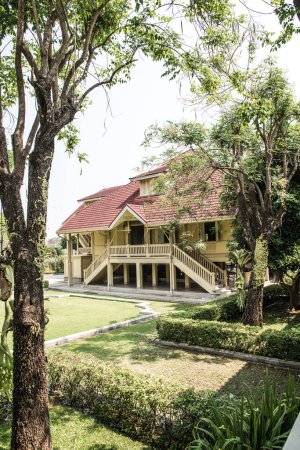 Paysage du Palais Dara Pirom, Thaïlande