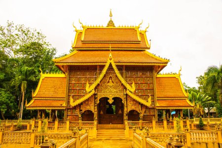Thai style church in Phra That Pha Ngao temple, Thailand.