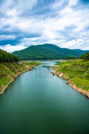 Natural view at Mae Kuang Udom Thara dam, Thailand.