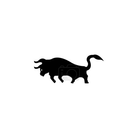Photo for Bull animal vector logo template design - Royalty Free Image