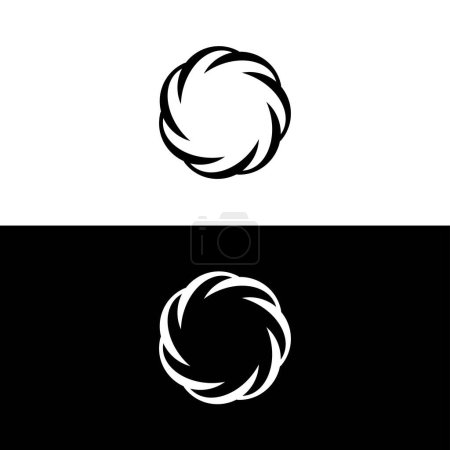 Ilustración de la plantilla del logotipo del vector círculo