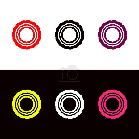 Photo for Colorful circle vector logo template design - Royalty Free Image