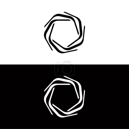 Photo for Circle vector logo template design . Circle logo silhouette - Royalty Free Image