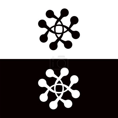 Photo for Circle vector icon logo illustration design - Royalty Free Image