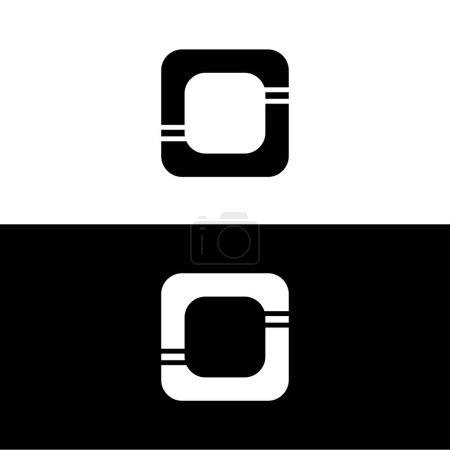 Photo for Rectangle vector logo template design - Royalty Free Image