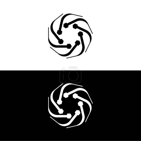 Photo for Circle vector logo template illustration . Circle icon design - Royalty Free Image