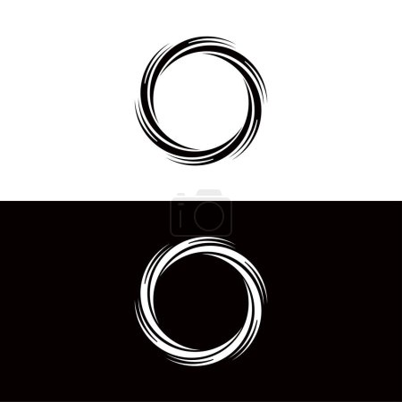 Photo for Circle vector logo template design . Circle icon silhouette illustration - Royalty Free Image