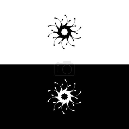 Illustration for Circle vector logo template design . Circle silhouette illustration - Royalty Free Image
