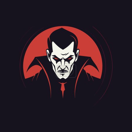 Illustration for Chaotic Joker Flat Icon - Royalty Free Image
