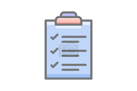 checklist, document awesome fill icon