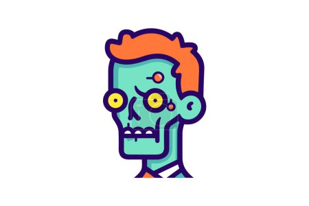 Illustration for Soulless Crawler - Zombie Icon - Royalty Free Image
