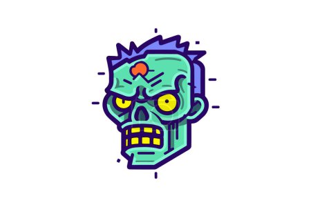 Illustration for Walking Dead - Zombie Icon - Royalty Free Image