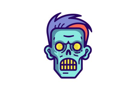 Illustration for Zombie Horde - Zombie Icon - Royalty Free Image