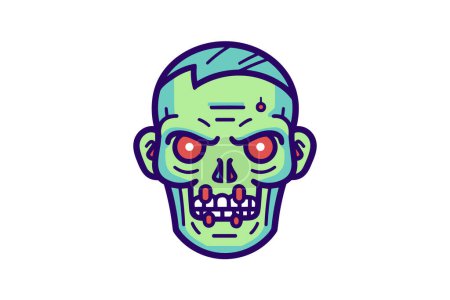 Illustration for Zombie Infestation - Zombie Icon - Royalty Free Image