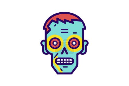 Illustration for Zombie Nightmare - Zombie Icon - Royalty Free Image