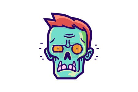 Illustration for Cursed Undead - Zombie Icon - Royalty Free Image