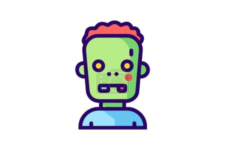 Illustration for Ghastly Ghoul - Zombie Icon - Royalty Free Image