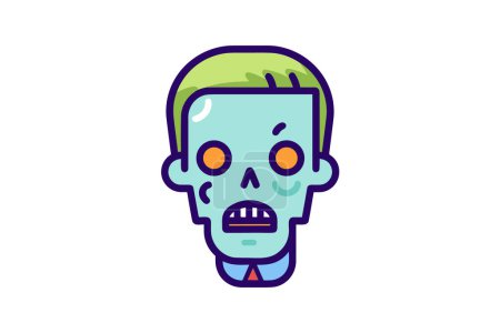 Illustration for Rotting Corpse - Zombie Icon - Royalty Free Image