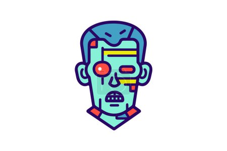 Illustration for Zombie Rampage - Zombie Icon - Royalty Free Image