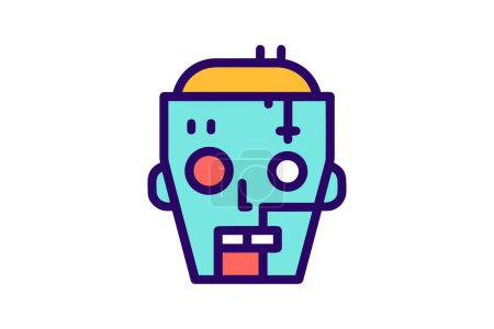 Illustration for Vicious Undead - Zombie Icon - Royalty Free Image