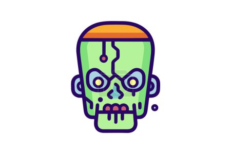 Illustration for Flesh-devouring Zombie - Zombie Icon - Royalty Free Image