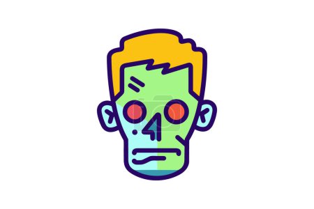 Illustration for Gory Undead - Zombie Icon - Royalty Free Image