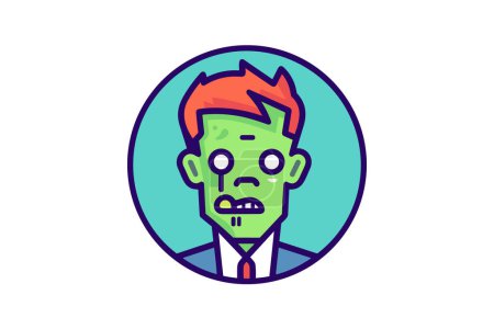 Illustration for Gruesome Undead - Zombie Icon - Royalty Free Image