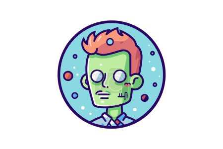 Illustration for Zombie Plague - Zombie Icon - Royalty Free Image
