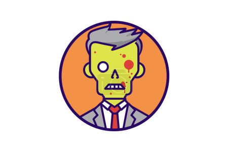Illustration for Macabre Undead - Zombie Icon - Royalty Free Image