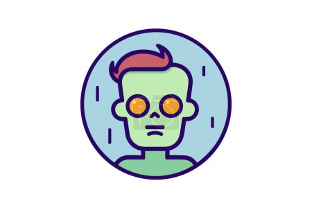 Illustration for Zombie Army - Zombie Icon - Royalty Free Image